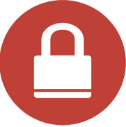Lock in red circle